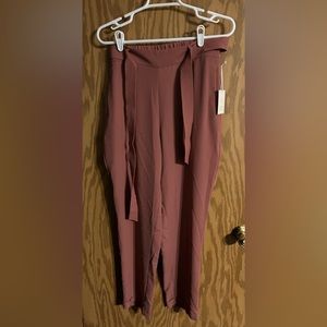 Pink Lauren Conrad silky dress pants